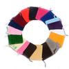 100pcs Velveteen Sack Velvet Cloth Drawstring Bags Jewelry Bags Pouches Small Candy Gift Bags for Christmas Party Wedding Event Supplies Favors Bags Mixed Colors (3.5"x4.6"/ 9x12cm, Mixed) view 1