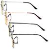 Eyekepper 4 Pack Reading Glasses Blue Light Blocking Memory Titanium Bridge Computer Readers Yellow Tinted +1.50 view 3