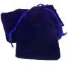 100pcs Velveteen Sack Velvet Cloth Drawstring Bags Jewelry Bags Pouches Small Candy Gift Bags for Christmas Party Wedding Event Supplies Favors Bags Mixed Colors (3.5"x4.6"/ 9x12cm, Royal blue) view 1