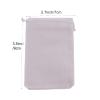 100pcs Velveteen Sack Velvet Cloth Drawstring Bags Jewelry Bags Pouches Small Candy Gift Bags for Christmas Party Wedding Event Supplies Favors Bags Mixed Colors (2.7"x 3.5"/ 7x9cm, White) view 2