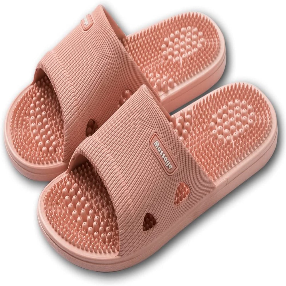 Acupressure Reflexology Bathroom Massage Slippers Shoes Sandals for Men& Women Home Shock Absorbing, Therapy Promoting Blood Circulation Myofascial Release Trigger Point