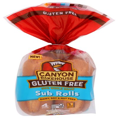 CANYON BAKEHOUSE Sub Rolls 4 Count, 15 OZ