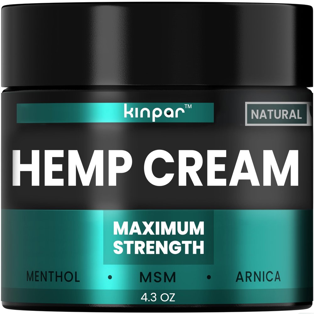 KINPAR Cream - Professional Gel Formula with Natural Turmeric, Arnica, MSM, Glucosamine, Eucalyptus & Emu Oil Maximum Strength Formulated in The USA - 4 oz