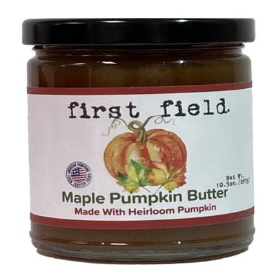 First Field Maple Pumpkin Butter 10.5 oz 100% New Jersey Heirloom Pumpkins Pack of 2
