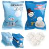 4E's Novelty 50 Packets Mini Marshmallows Individually Wrapped Packs for Hot Cocoa Toppers Christmas Marshmallows For Hot Chocolate Bar Supplies Party Candy Treats Stocking Stuffer Snacks (2 Assorted) view 1