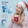 4E's Novelty 50 Packets Mini Marshmallows Individually Wrapped Packs for Hot Cocoa Toppers Christmas Marshmallows For Hot Chocolate Bar Supplies Party Candy Treats Stocking Stuffer Snacks (2 Assorted) view 3