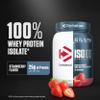 Dymatize ISO100 Whey Protein Powder Isolate, Strawberry, 25g of Protein, 5.5g BCAAs, Less Than 120 Cal., Gluten Free, 1g Fat, 1g Sugar, 2g Carb (20 Servings) view 2