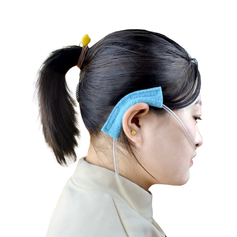 welsoon 4 Pack Nasal Cannula Ear Cushions Soft Cannula Ear Protector for Oxygen Users to Prevent Ear Soreness