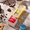BAKIPACK 30 Macaron Boxes for 4 or 5 Macarons Gold Macaron Gift Boxes, Candy Boxes, Macarons Box with Clear Window (Interior Measurement 4.8" x 1.9" x 1.9" without Macaron inside) view 4