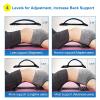 Back Stretcher for Lower & Upper Back Pain Relief - 4-Level Lumbar Support Massager, Spine Decompression for Scoliosis & Sciatica view 3