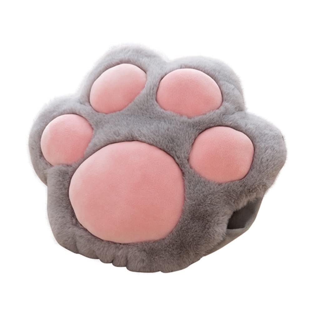 Hot Water Bag Hot Water Bottle Rechargeable Portable Imitation Rabbit Velvet Cover Removable and Washable Cute Cat's Claw Hot Water Bag Best Gift