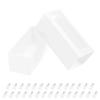 BAKIPACK 30 Macaron Boxes for 4 or 5 Macarons White Macaron Gift Boxes, Candy Boxes, Macarons Box with Clear Window (Interior Measurement 4.8" x 1.9" x 1.9" without Macaron inside) view 1