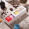 BAKIPACK 30 Macaron Boxes for 4 or 5 Macarons White Macaron Gift Boxes, Candy Boxes, Macarons Box with Clear Window (Interior Measurement 4.8" x 1.9" x 1.9" without Macaron inside) view 4