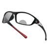 Transition Photochromic Bifocal Reading Glasses for Men and Women Outdoor cycling Square Sports Sunglasses Readers (black red, 200 magnification) view 3
