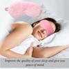 AKOAK 1 Pack Plush Sleep Eye Mask, Soft and Comfortable, Breathable Light Blocking Sleep Protector, Suitable for Adults, Children, Birthday Party Gifts (Pink) view 4