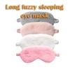 AKOAK 1 Pack Plush Sleep Eye Mask, Soft and Comfortable, Breathable Light Blocking Sleep Protector, Suitable for Adults, Children, Birthday Party Gifts (Pale Pinkish Grey) view 2