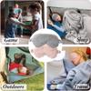 AKOAK 1 Pack Plush Sleep Eye Mask, Soft and Comfortable, Breathable Light Blocking Sleep Protector, Suitable for Adults, Children, Birthday Party Gifts (Gray) view 3