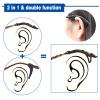 topstart Glass Ear Grips, 6 Pairs Glasses Ear Cushion with hook Anti Slip Silicone Temple Tips Sleeves for Eyeglasses Ear Hooks Eyewear Retainers view 4