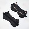 AKOAK 1 Pack Sleeping Eye Mask Cute Cat Silk Sleeping Eye Mask Breathable Comfortable Light Proof Sleep Protective Eye Mask with Adjustable Lacing for Girls, Kids, Women Traveling for Naps (Black) view 4