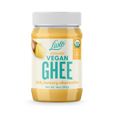Livlo Organic Vegan Ghee - Plant Based Butter - No Refrigeration Necessary - Dairy, Soy Free, and Gluten Free Substitute to Ghee and Butter - 14 oz.
