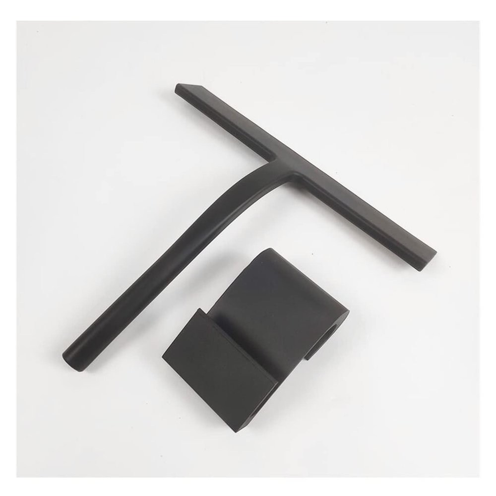 FHYTGBS Glass Wiper Scraper Cleaner-Shower Window Scraper with Silicone Blade Holder Hook for Bathroom Kitchen Car Glass Cleaning Accessories