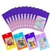 100 Pcs Holographic Mylar Bags,3.0x4.7 Inch Iridescent Smell Proof Bags Mini Ziplock Pouch Baggies for Small Business Lip Gloss Eyelash Jewelry Packaging view 1