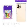 100 Pcs Holographic Mylar Bags,3.0x4.7 Inch Iridescent Smell Proof Bags Mini Ziplock Pouch Baggies for Small Business Lip Gloss Eyelash Jewelry Packaging view 2
