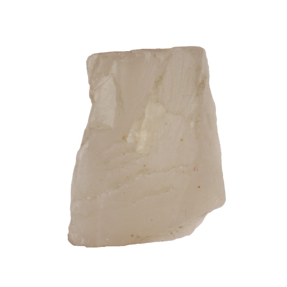 GEMHUB 94.45 CT Natural White Raw Rough Moonstone Slice, Untreated Loose Gemstone for Cabbing, Tumbling, Reiki