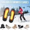 1Pair Heating Insole,Electric Heating Insoles,Electric USB Rechargeable Heated Thermal Sole Trimmed Winter Foot Warmer Electric Power Heating Insoles for Hunting, Winter view 3