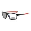 Transition Photochromic Bifocal Reading Glasses Men Safety Sports Sunglasses Readers Fashion Anti UV Ray Eyestrain (black red, 100 magnification) view 1