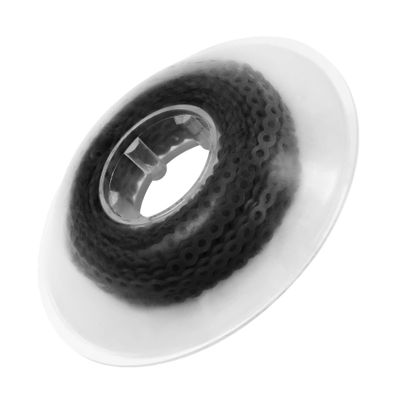 Annhua Orthodontic Power Chain Dental Spool Elastic Rubber Band Power Chains for Braces, Black Powerchain Braces Chain - 4# (Continuous)