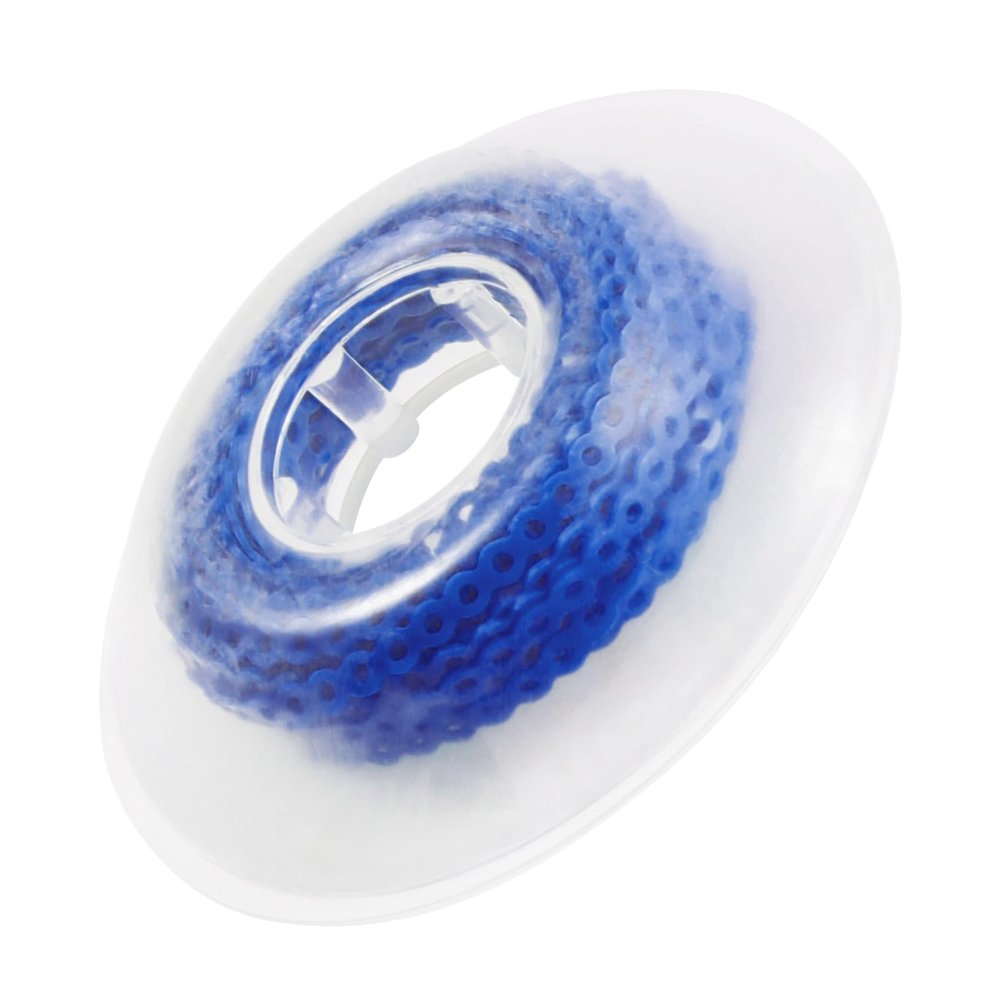 Annhua Orthodontic Power Chain Dental Elastic Chain, Orthodontic Spool Elastic Powerchain for Braces - Continuous, Blue - 1# - 15ft/Roll