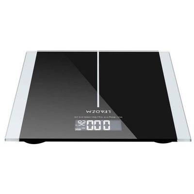 400lb/180kg Smart Body Weight Scale with Fat Digital Accurate Bathroom Fitness Backlit LCD Display, Black