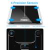 400lb/180kg Smart Body Weight Scale with Fat Digital Accurate Bathroom Fitness Backlit LCD Display, Black view 3
