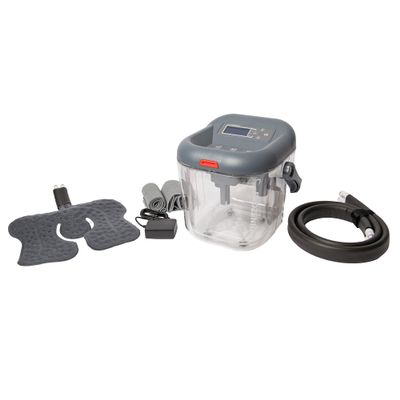 Renewed FrozenHeat Therapy Unit for Hot and Cold Cryotherapy treatment with reusable attachment pads for Back, Shoulder, Leg, Ankle, Hip and Knee- for a Faster Recovery and Pain Relief by Brace Direct