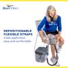 Renewed FrozenHeat Therapy Unit for Hot and Cold Cryotherapy treatment with reusable attachment pads for Back, Shoulder, Leg, Ankle, Hip and Knee- for a Faster Recovery and Pain Relief by Brace Direct view 2