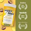 Bellway Super Fiber Powder + Fruit, Sugar Free Organic Psyllium Husk Powder Fiber Supplement for Regularity, Bloating Relief & Digestive Health, Plant-Based, Pineapple Passion Fruit (50 Servings) view 2