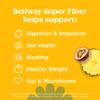 Bellway Super Fiber Powder + Fruit, Sugar Free Organic Psyllium Husk Powder Fiber Supplement for Regularity, Bloating Relief & Digestive Health, Plant-Based, Pineapple Passion Fruit (50 Servings) view 3