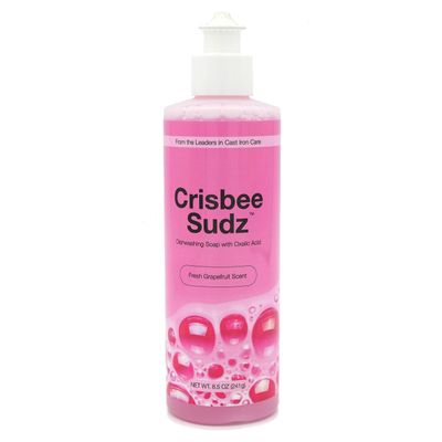Crisbee Sudz - Cast Iron and Carbon Steel Soap with Oxalic Acid to fight rust-Neutralizes Odors - Low Foaming Formula - From the Leaders in Cast Iron & Carbon Steel Maintenance