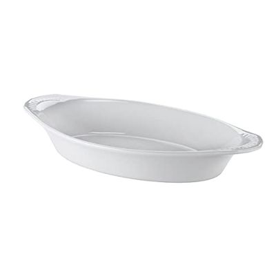 Browne Foodservice Lasagna Baker 12oz, White, Pack of 6