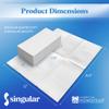 AMERICAN HOMESTEAD Disposable Hand Towels for Bathroom - White Linen-Like Guest Napkins - Ideal Paper Dinner Napkins or Bathroom Towels for Guests - 50 Count - Quilted - 15.5" x 12" view 3