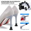 12 Pairs High Heel Protectors 3 Sizes Heel Stoppers Repair Caps Covers for Women Perfect for Wedding, Grass, Gravel, Wetlands Outdoor Events (S/M/L/Transparent/Black) view 3