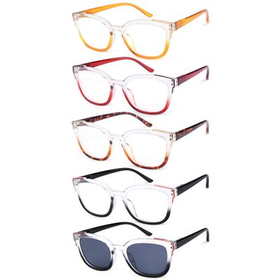 Eyekepper 5-pack Reading Glasses Two Tone Women Readers +3.75
