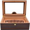 HongLianRiven Cigar Box Humidor Transparent Glass Sunroof Show Cedar Wood Mass Humidor Cigar Humidor