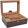 HongLianRiven Cigar Box Humidor Transparent Glass Sunroof Show Cedar Wood Mass Humidor Cigar Humidor view 4