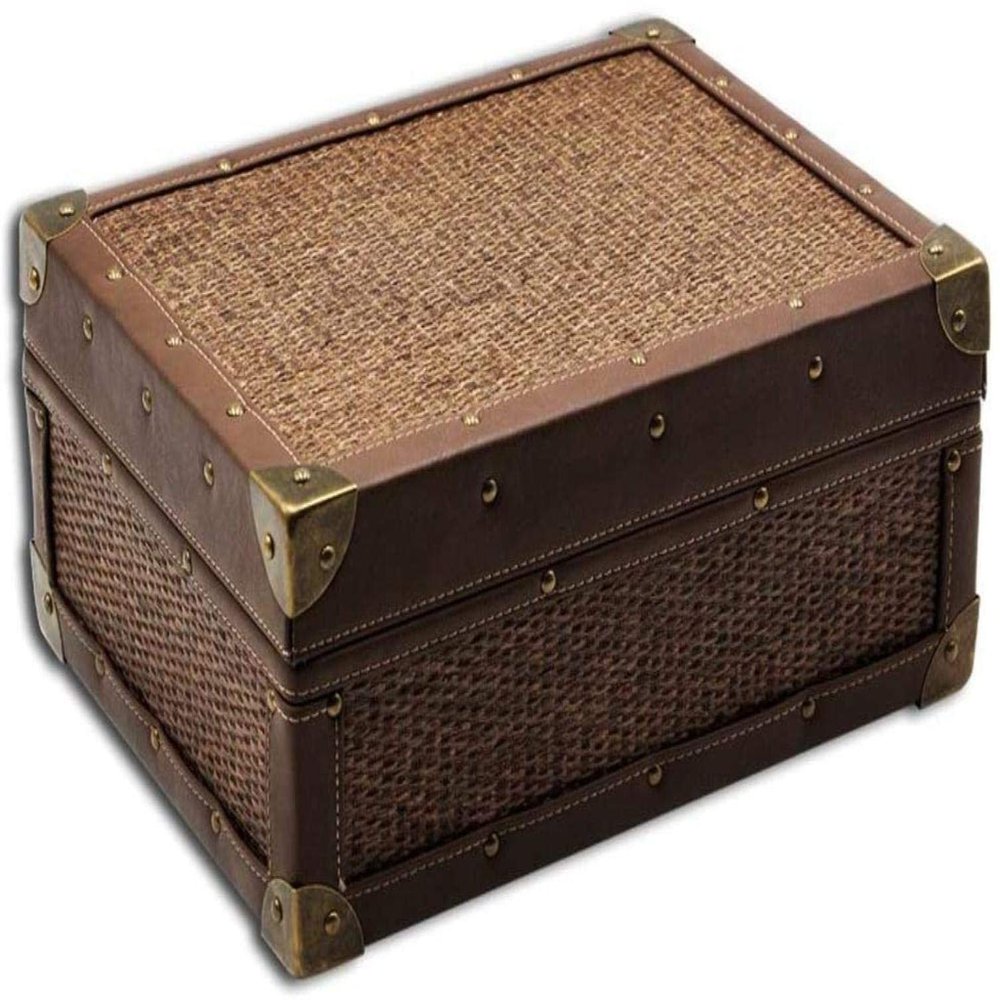 HongLianRiven Cigar Box Humidor Portable with Humidifier/Hygrometer Travel Cigar Humidor Large Capacity