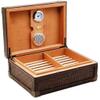 HongLianRiven Cigar Box Humidor Portable with Humidifier/Hygrometer Travel Cigar Humidor Large Capacity view 2