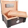 HongLianRiven Cigar Box Humidor Cedar Humidor with A Large Capacity Tray Wooden Box Classic Pear Wood Cigar Humidor view 1