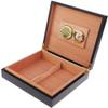 HongLianRiven Cigar Box Humidor Cigar Humidor Hygrometer Travel Portable Cigars Case Box Cedar Wood Lined with Cuban Solid Wood Box view 2