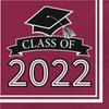 Class of 2022 Burgundy Red Napkins, 36 ct view 1